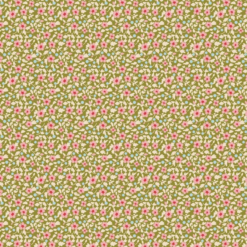 Brie Green · Tilda · Creating Memories Spring · 100% Quilting Cotton Fabric · Fat Quarters · Half Yards · Yards
