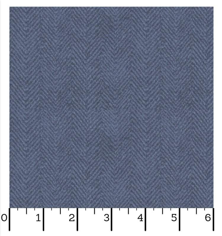 Woolies Flannel Herringbone · Dusty Blue · Bonnie Sullivan for Maywood Studio