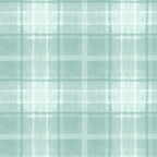 Snowtop Mountain Flannel Big Plaid Aqua  Bonnie Sullivan  MASF10896Q  Aqua Blue Plaid Cotton Flannel Yardage