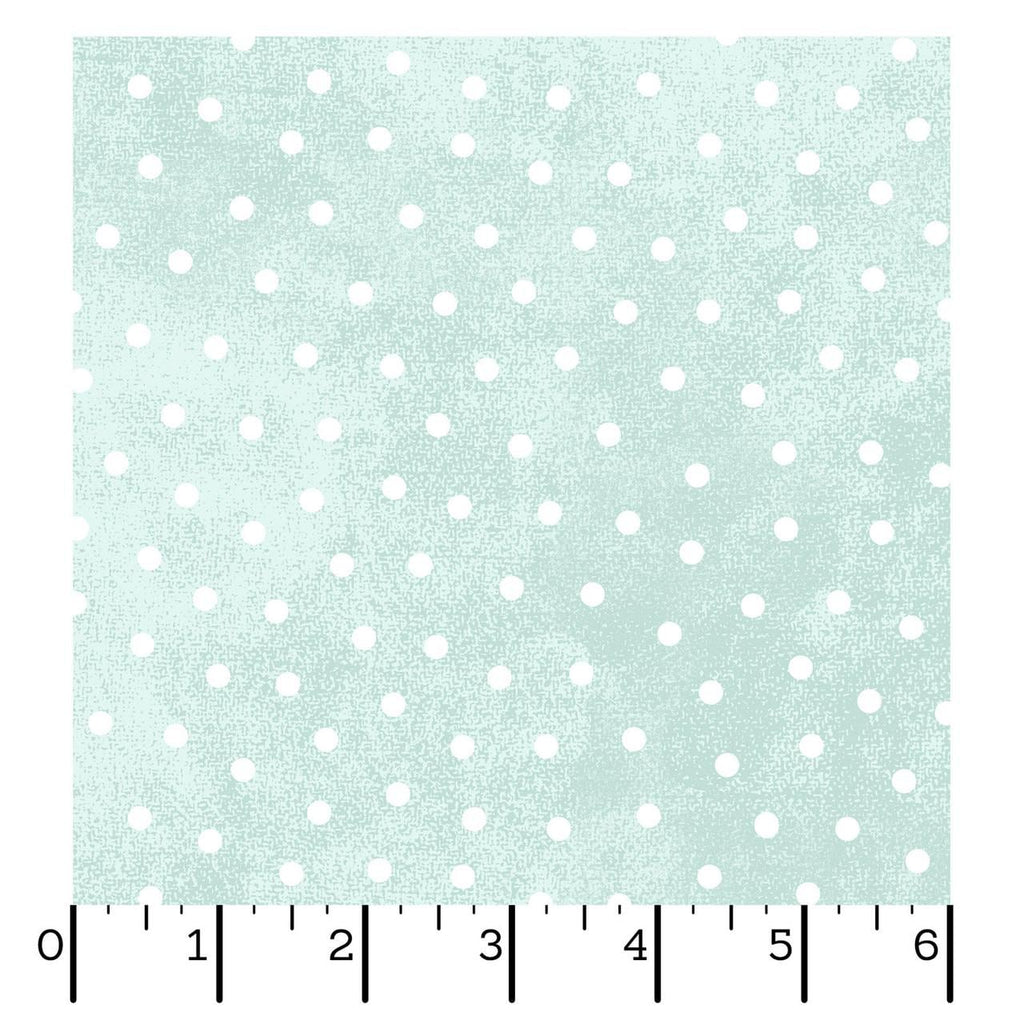 Snowtop Mountain Flannel Dots Aqua  Bonnie Sullivan  MASF18506Q  Christmas Winter Cotton Flannel Yardage