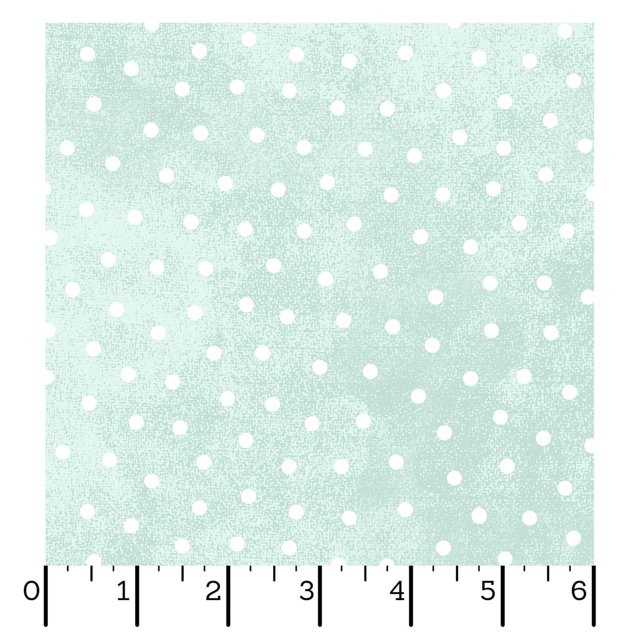 Snowtop Mountain Flannel Dots Aqua  Bonnie Sullivan  MASF18506Q  Christmas Winter Cotton Flannel Yardage