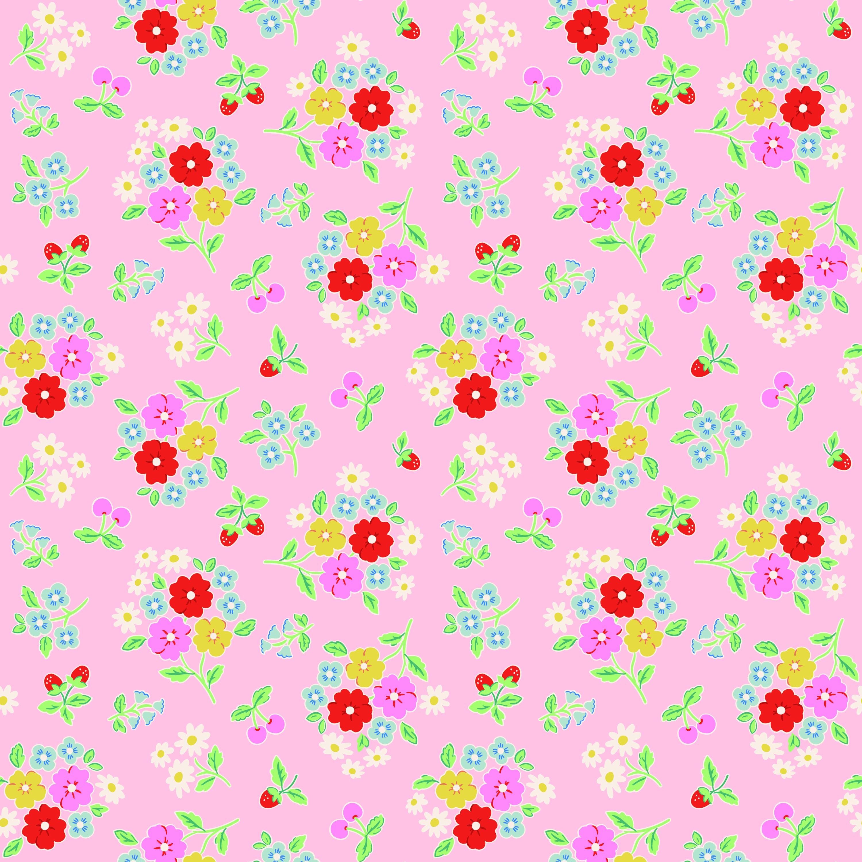 Bluebells & Buttercups Fat Quarter Bundle  Elea Lutz Floral Quilting Cotton Fabric