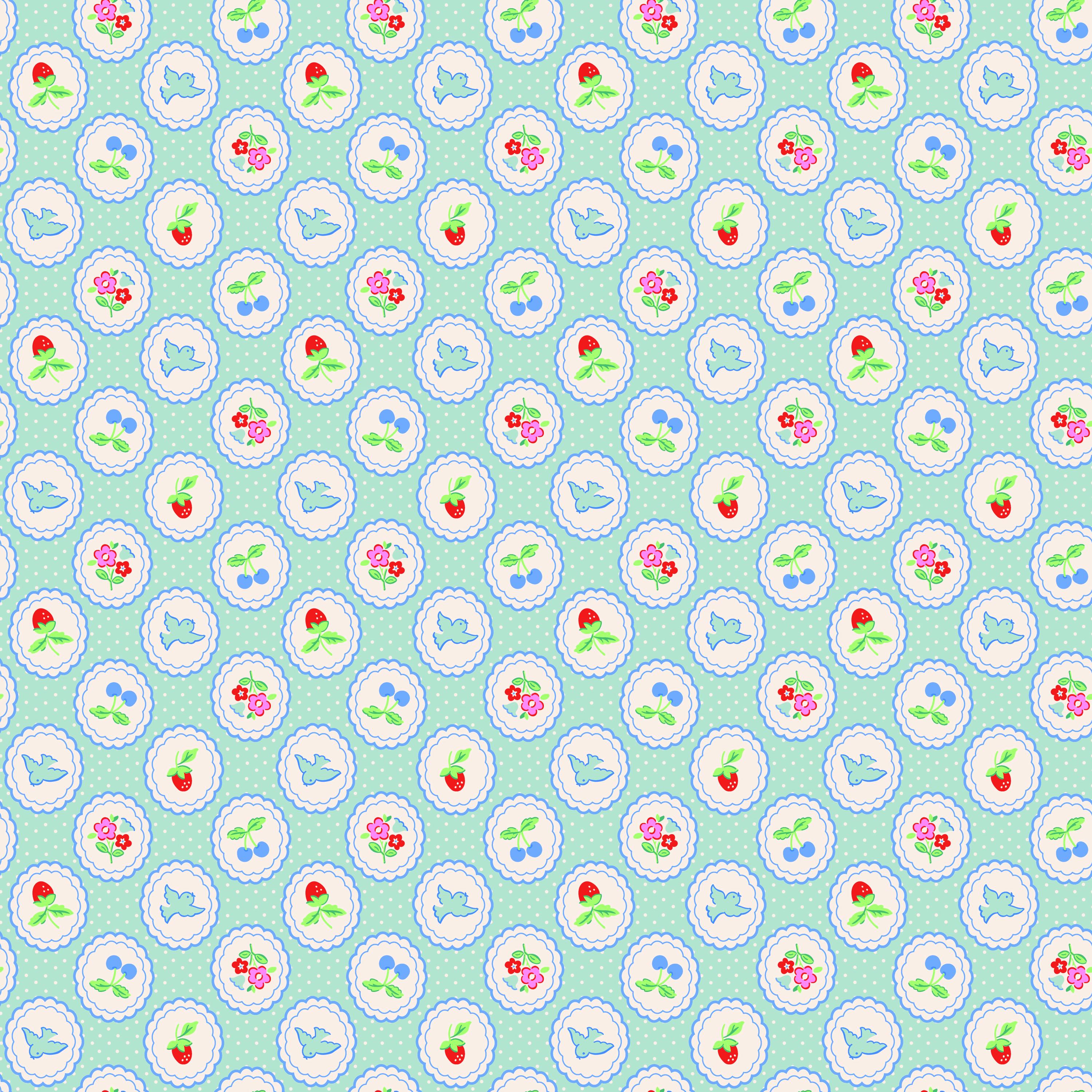 Bluebells & Buttercups Fat Quarter Bundle  Elea Lutz Floral Quilting Cotton Fabric