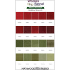 Holiday Warmth Woolies Flannel | Fat Quarter Bundle | 20 Pieces | Bonnie Sullivan For Maywood Studio
