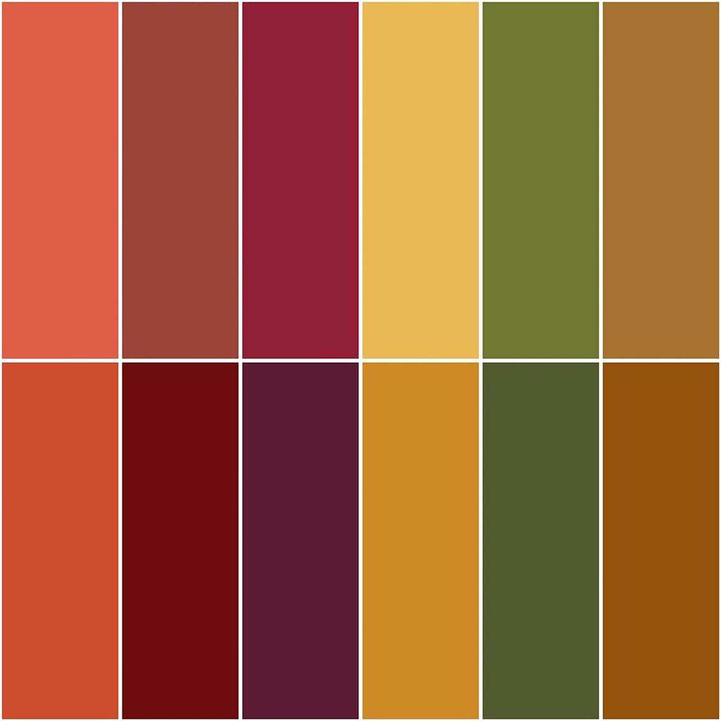 Confetti Cotton Autumn Fat Quarter Bundle  12 Fat Quarters  Riley Blake Solids  Fall Basics