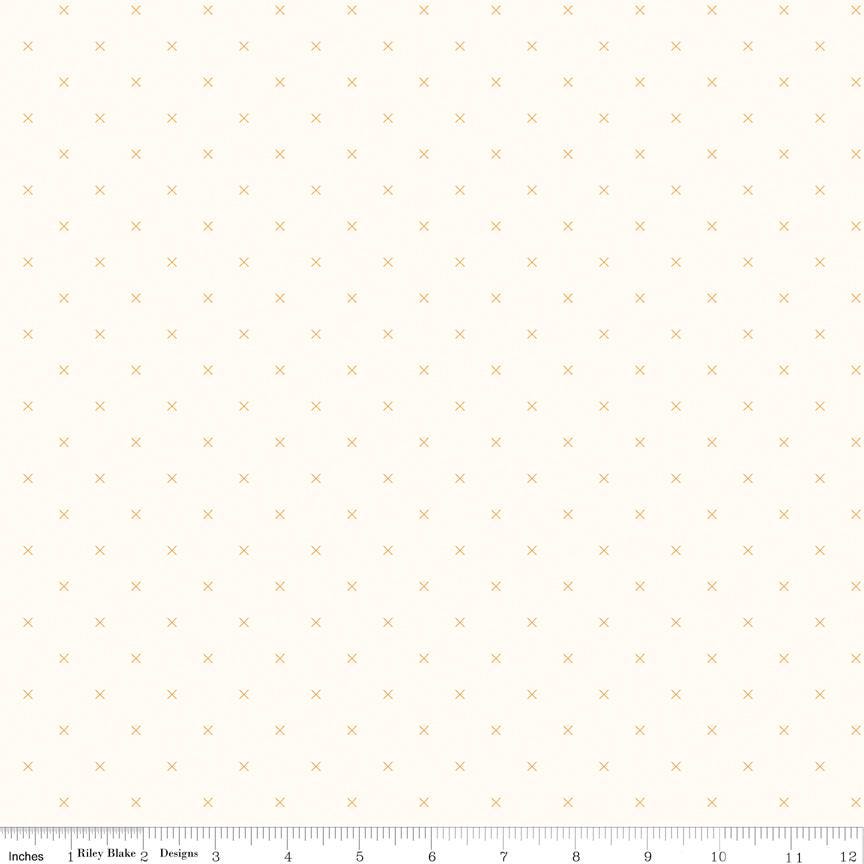 Bee Cross Stitch In Color Daisy  Lori Holt  Riley Blake Designs Quilting Cotton Fabric  43/44"  Yardage