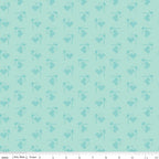 Bee Basics Heart Songbird  Lori Holt  Riley Blake Designs  Blue Cross Stitch Hearts Quilting Cotton  C6401SONGBIRD