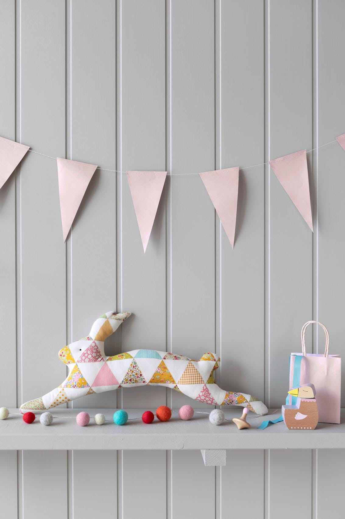 Tinystripe Pink TIL160063 | Tilda Basics Creating Memories | Woven Cotton Fabric | Continuous Yardage