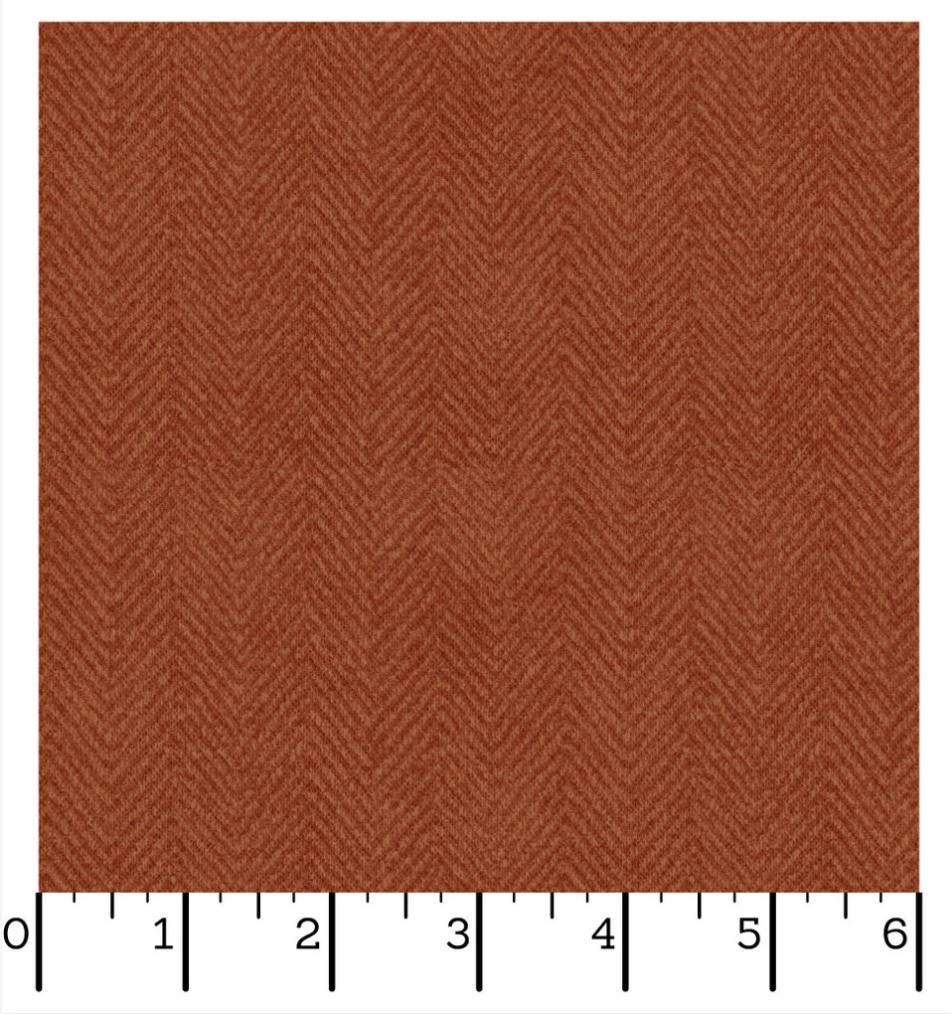 Woolies Flannel Herringbone | Spice MASF1841M | Bonnie Sullivan for Maywood Studio
