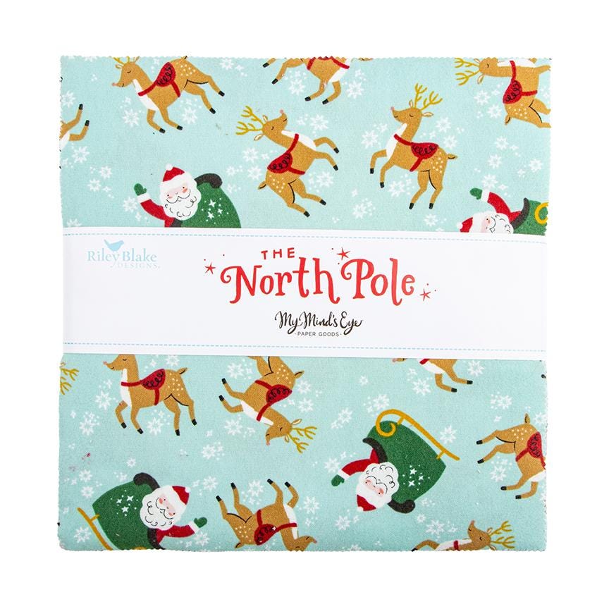 The North Pole 5 Stacker -  42 pcs - Riley Blake Designs - Christmas Flannel