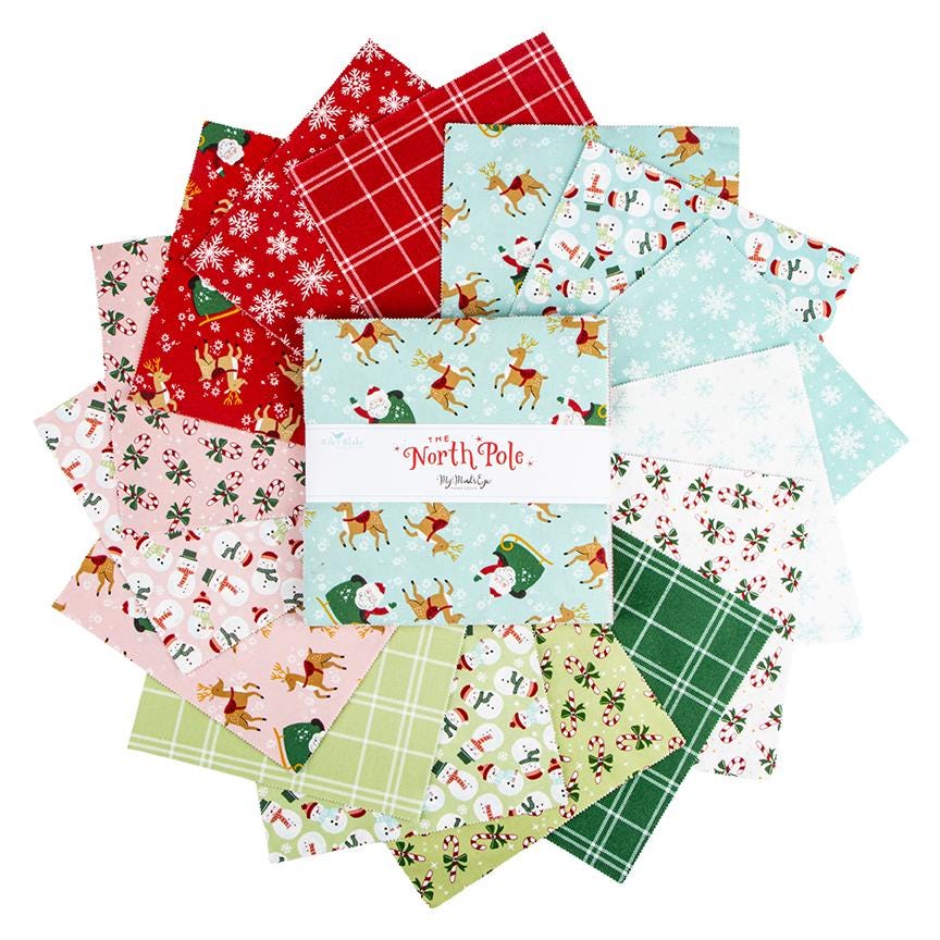 The North Pole 5 Stacker -  42 pcs - Riley Blake Designs - Christmas Flannel