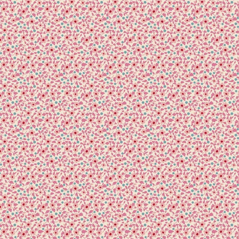 Brie Pink TIL130194 | Tilda Brie Basics | Quilting Cotton Fabric | Continuous Yardage