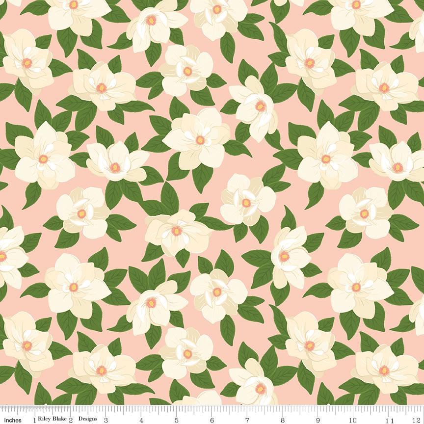 Southern Charm Main · Peaches 'n Cream · Riley Blake Quilting Cotton · C17440-PEACHES · 43/44" Yardage