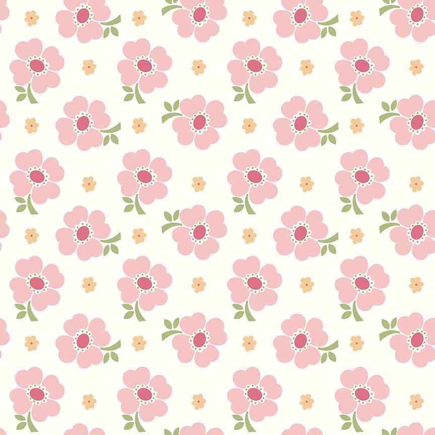 Bee Vintage 107/108" Wide Back Pink 3-Yard Package - Riley Blake Designs