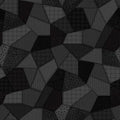 Woolies Flannel – Black & Charcoal Patchwork Quilt Print | Bonnie Sullivan | Maywood Studio