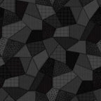 Woolies Flannel – Black & Charcoal Patchwork Quilt Print | Bonnie Sullivan | Maywood Studio