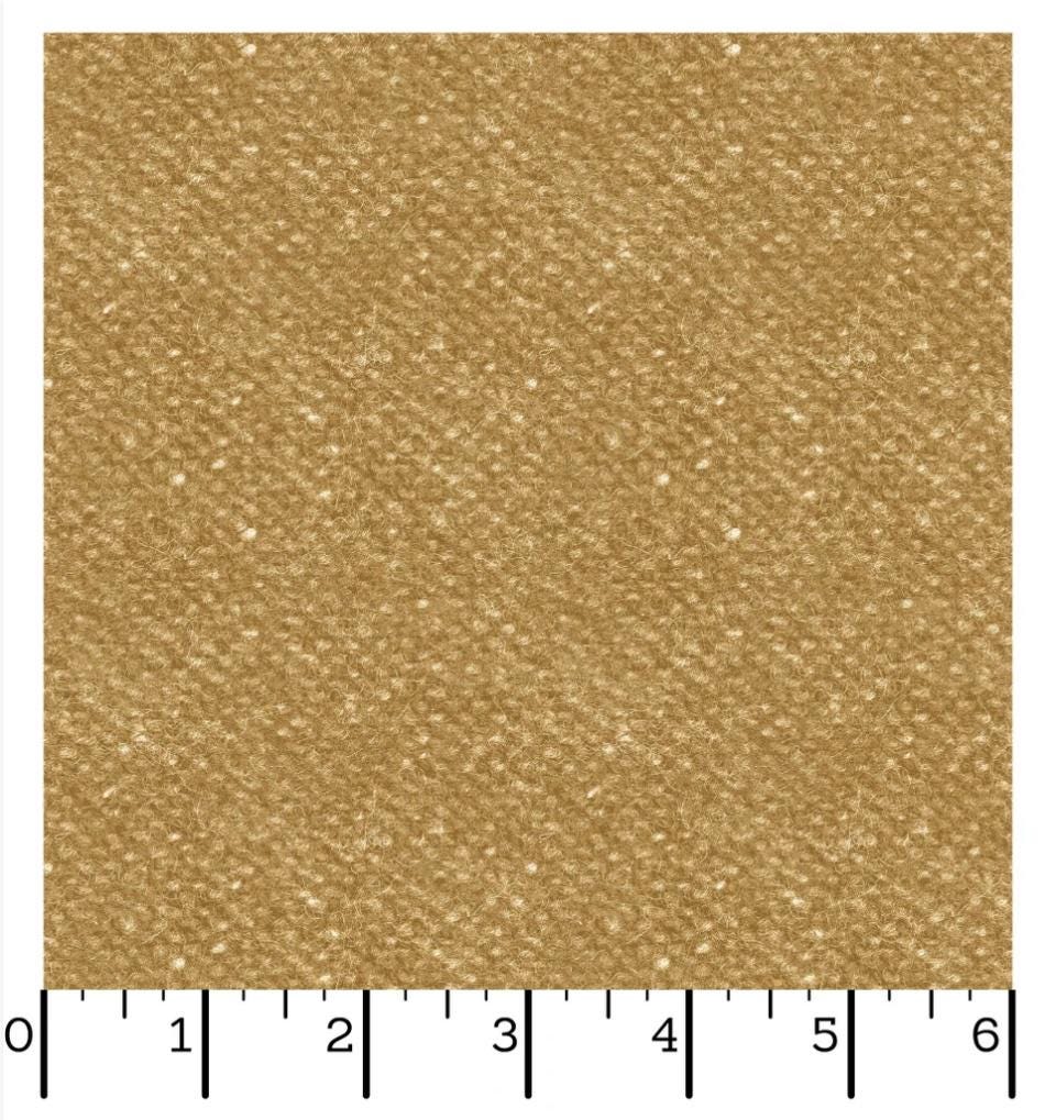 Woolies Flannel Nubby Tweed Yardage · Golden · Bonnie Sullivan for Maywood Studio MASF18507-S