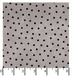 Woolies Flannel – Gray with Black Polka Dots | Bonnie Sullivan | Maywood Studio