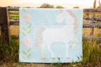 Little Posies Unicorn Garden Quilt Kit  Riley Blake Designs  Apples & Beavers Pattern  KT-18320