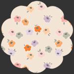 Sweet & Charming  AGF Double-Brushed Flannel   Cozy Floral (Half Yard or Yard)