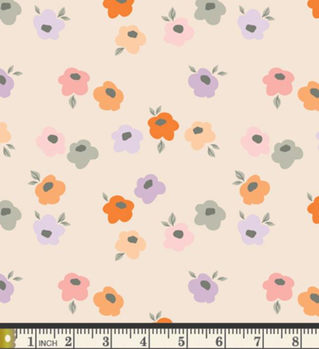 Sweet & Charming  AGF Double-Brushed Flannel   Cozy Floral (Half Yard or Yard)