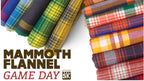 Mammoth Flannel Game Day Crimson Plaid Fabric by Robert Kaufman   SRKF24169-91  Double Brushed Cotton Flannel