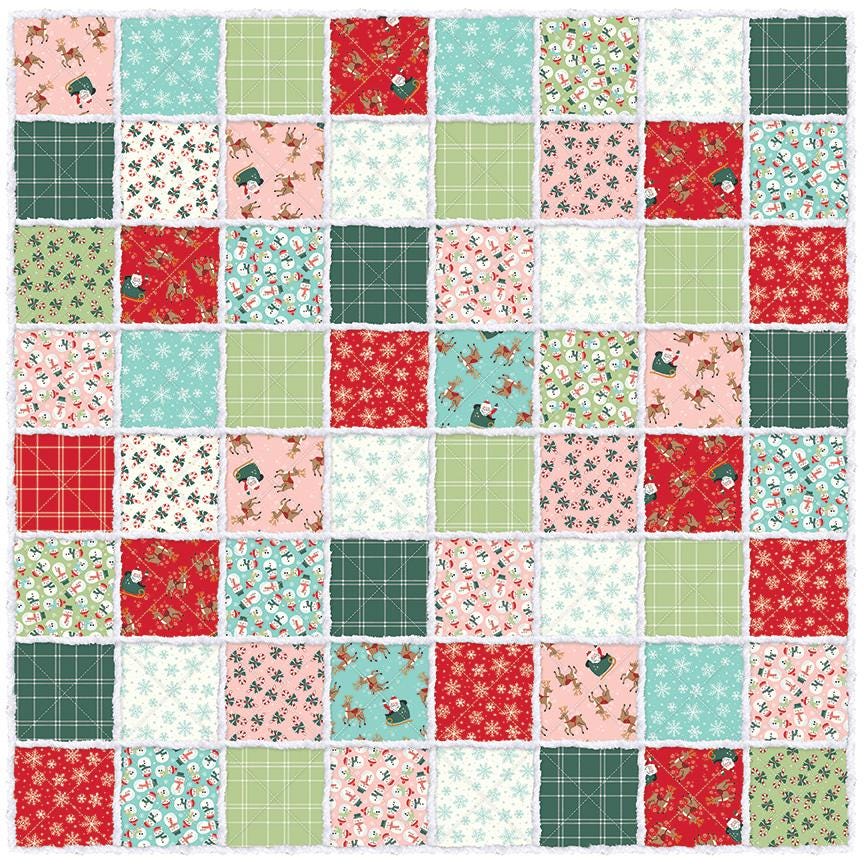 The North Pole 5 Stacker -  42 pcs - Riley Blake Designs - Christmas Flannel