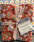 Homegrown Preserves Fat Quarter Bundle  Poppie Cotton  Fruit  Bees  Canning Jars  Farmers Market  Cottage Kitchen Quilting Cotton