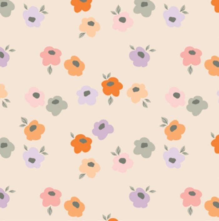Sweet & Charming  AGF Double-Brushed Flannel   Cozy Floral (Half Yard or Yard)