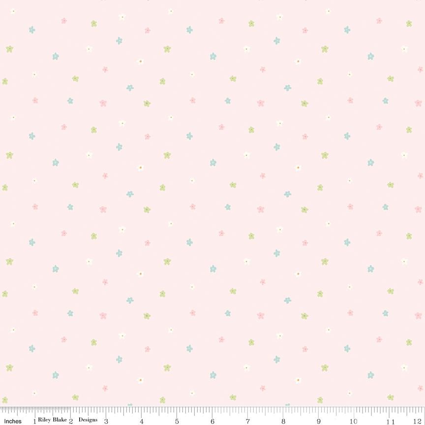 Little Posies Ditsy Pink by Riley Blake Designs Quilting Cotton
