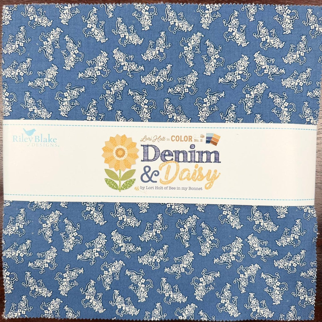 Denim & Daisy by Lori Holt 10 Inch Stacker, 42 Pcs., Riley Blake Designs