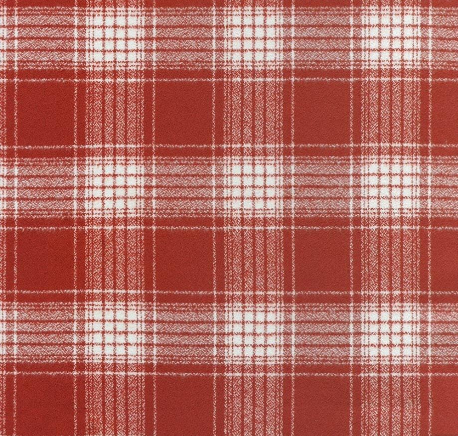 Mammoth Flannel Game Day Crimson Plaid Fabric by Robert Kaufman   SRKF24169-91  Double Brushed Cotton Flannel