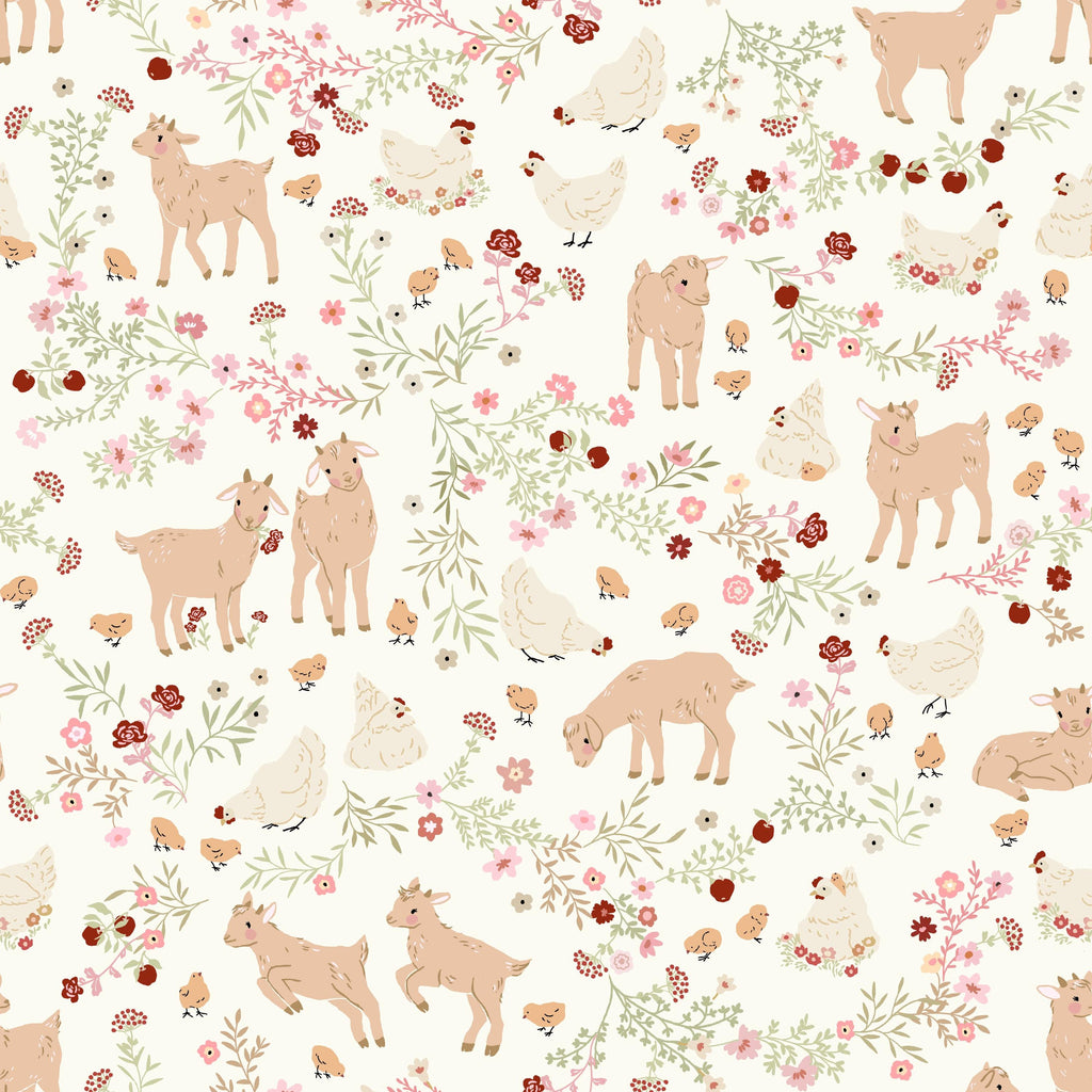 Primrose & Parsley Fat Quarter Bundle by Michal Marko for Poppie Cotton Fruit Floral Baby Goats Quilting Cotton Fabric